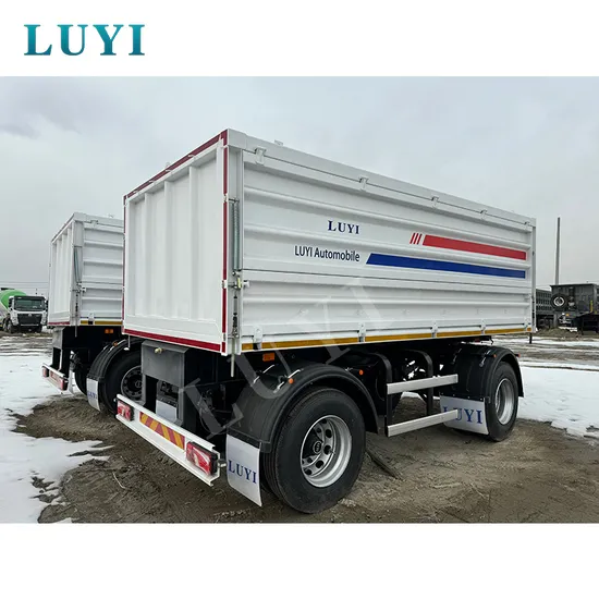 China Luyi de alta qualidade, semi-reboque de carga a granel de 2 eixos, 20 toneladas, 30 toneladas, barra de reboque, reboque basculante completo para venda