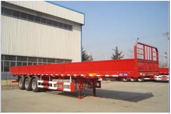 Preço de fábrica Novo 3/4 Eixos Laterais Carga a Granel Semi Reboque Parede Lateral