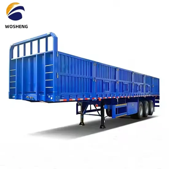 2/3/4 Eixos Laterais Parede Lateral Reboque Carga a Granel Transporte Seguro Semi Reboque Lateral