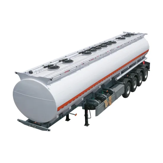 Personalização de semi-reboque-tanque de óleo combustível de aço carbono de 3 eixos e 4 eixos de 30000L/40000L/50000L