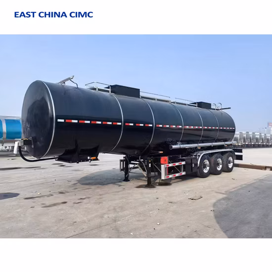 Cimc Barato 3 Eixos Aço Carbono 36cbms Pavimento Petróleo Asfalto Betume Reboque