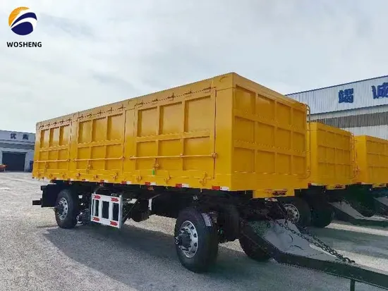 Barra de tração 23 eixos plataforma plana gancho caixa de carga reboque plataforma plataforma barra reboque completo carrinho reboque com monitoramento em tempo real e operação remota