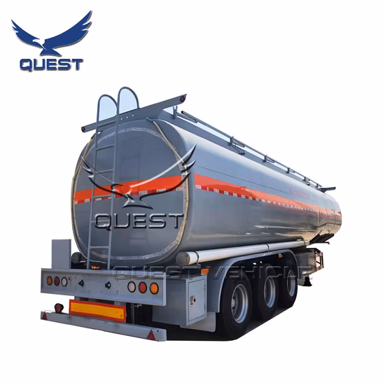 Reboque tanque de óleo de 3 eixos, 35 cbm, 30 toneladas, semi-reboque tanque de combustível de 35 m3