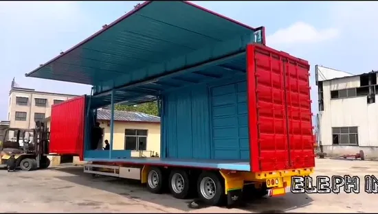 Semi-reboque com abertura hidráulica para carga a granel e asa lateral