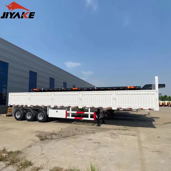 Preço de fábrica, barra de tração personalizada, 2/3 eixos, gancho para plataforma plana, 30 toneladas, caixa de carga de 40 toneladas, barra de plataforma plana, reboque completo com carrinho