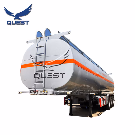 Tanque de transporte de óleo combustível de 40.000 litros, semi-reboque/reboque de caminhão