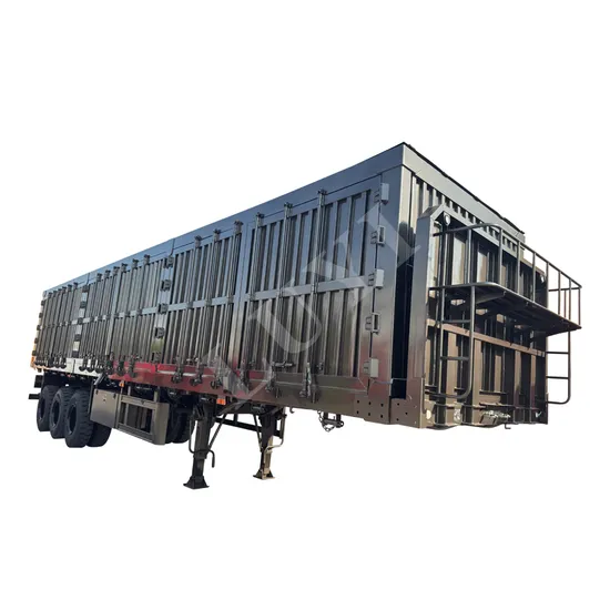 3 Eixos Transporte Van Semi Reboque Venda Quente Transporte de Carga a Granel Contêiner Seco