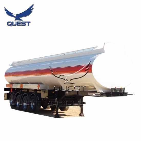 4 eixos 30000/40000/50000/70000 litros de óleo/combustível/diesel/gasolina/bruto/água/leite transporte tanque de aço inoxidável/caminhão-tanque semi-reboque com bom preço