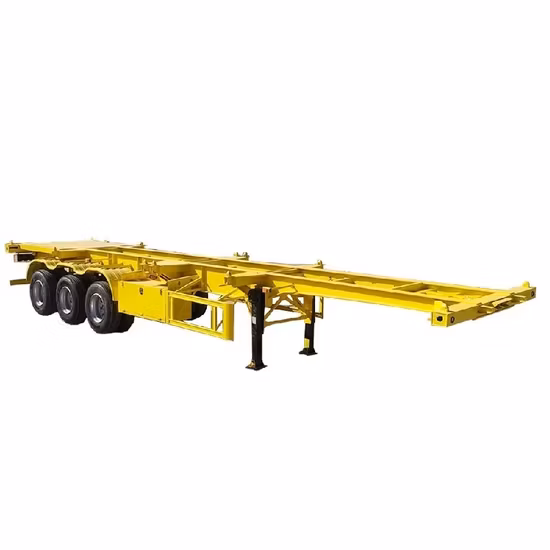 3 eixos 40 pés chassis de contêiner esquelético para transporte de carga a granel semi-reboque esqueleto para venda