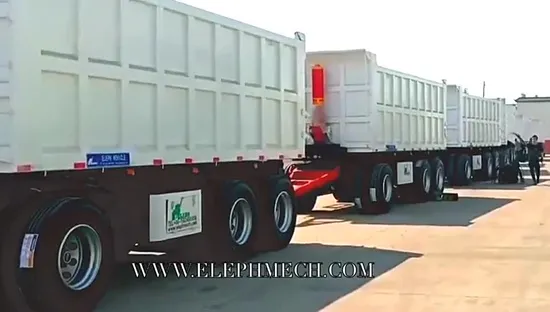 Reboque de cerca completa 1+2 eixos tandem agrícola barra de tração reboque caminhão de carga