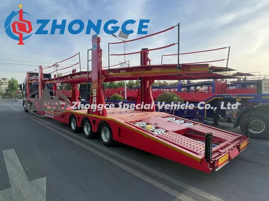 Luxuda European Standard 2/3 Eixos Semi-reboque de Transporte de Carros com Suspensão a Ar