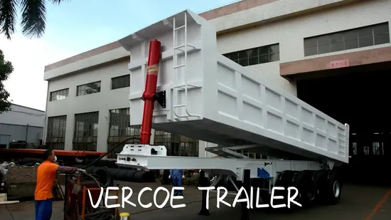 Caminhão basculante Vercoe 3/4 eixos 25/32 cbm, semi-reboque basculante